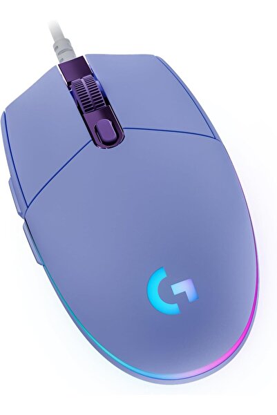 Logitech G Logitech G203 LIGHTSYNC Gaming Mouse, 8000 DPI, Customizable Buttons, LED Lighting - Lilac