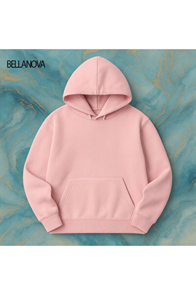 bellanova Κορυφαίας ποιότητας Unisex Φούτερ με κουκούλα και 3 κλωστές