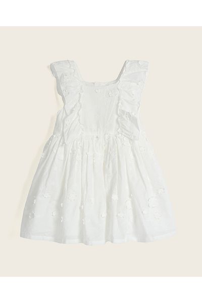 R&B Appliqued Sleeveless Fit and Flare Dress