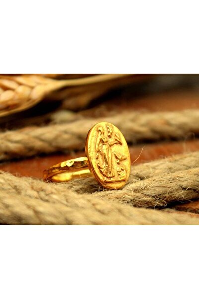 alpsilverart 925 Ayar Gümüş Antik Sikke Figürlü Otantik El Yapımı Yüzük - Ant...