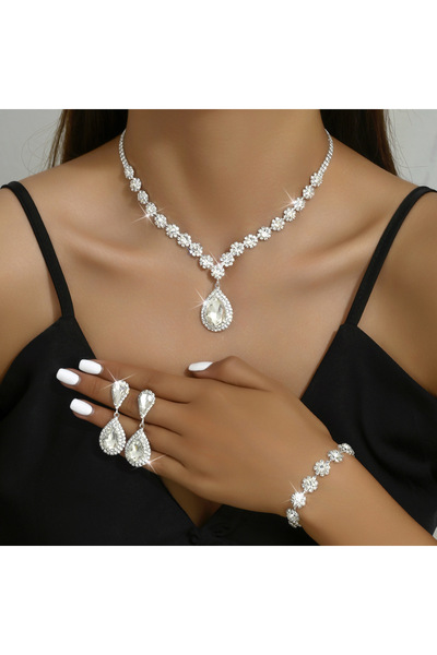 Flaner Paris Accessorize Flaner Paris Kolye Küpe Ve Bileklik Seti 3'lü Set Gü...
