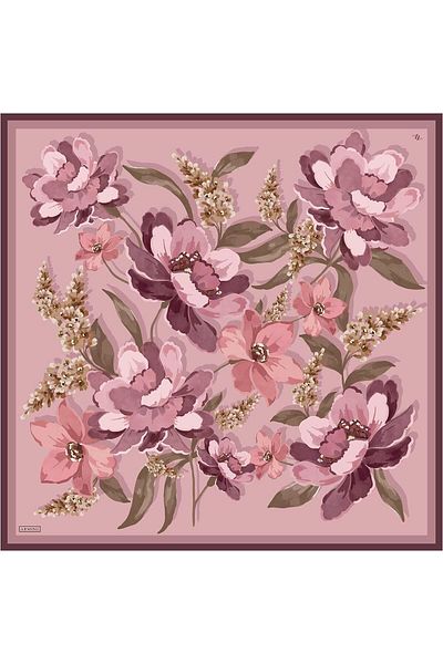 Armine Silk Scarf 2026 Winter - 9414-03 Candy Pink Sura