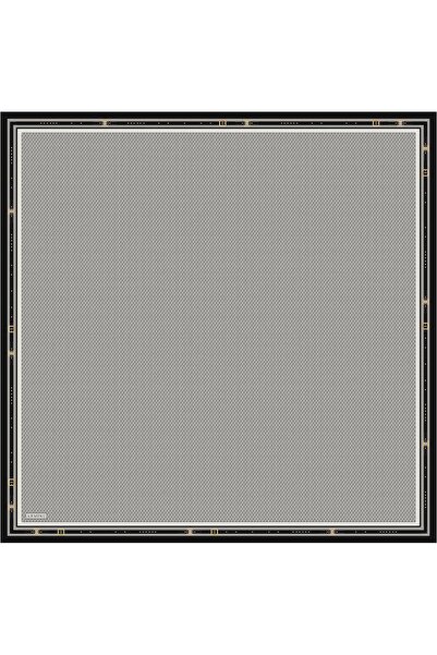 Armine Silk Scarf 2026 Winter - 9401-83 Light Gray Black Twill
