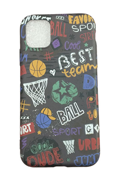 OEM Θήκη συμβατή με iPhone 11 Pro Max, Φωσφορίζουσα, Πολύχρωμη Μπάσκετ