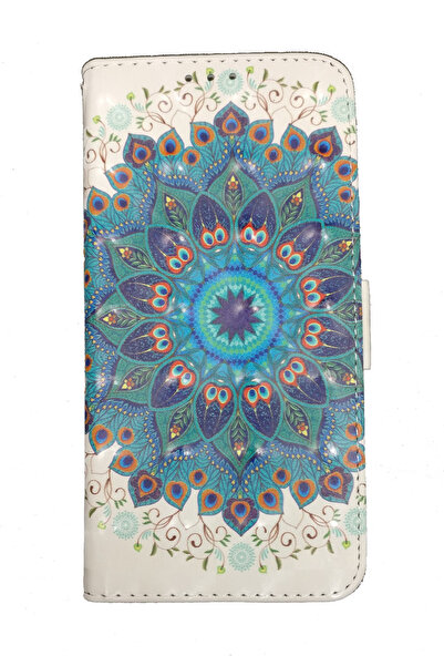 OEM Husă compatibilă cu Samsung Galaxy J8 2018, tip holster, imitație de piele, design Mandala