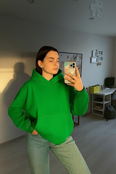 DM DOLCE MORE Hanorac pentru femei, din bumbac pieptănat, cu 3 fire, de culoa...