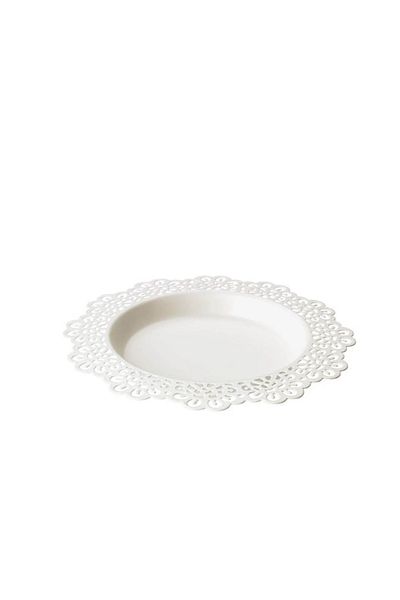 co arma 20cm Elegant Metal Round Candle Holder Plate