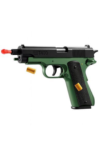 rexa Shell Ejecting Soft Bullet Toy Gun – Realistic 1911 Style Kids Play Pistol