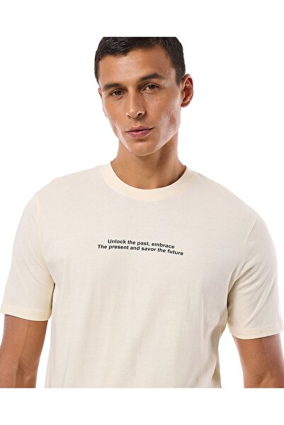 R&B Printed T-Shirt with Crew Neck and Short Sleeves