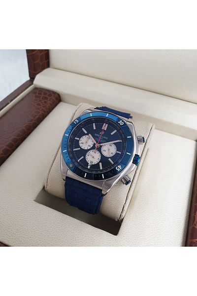 Watch Breitling Men's Watch with Steel Strap, Chronograph Battery and Accessories