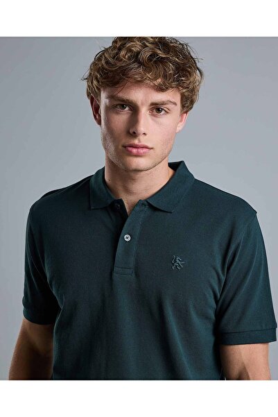 R&B Solid Polo T-Shirt with Short Sleeves