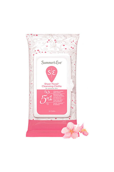 Summer's Eve سمر ايفي مناديل للمنطقة الحساسة برائحة الزهور | Sheer Floral ا32...