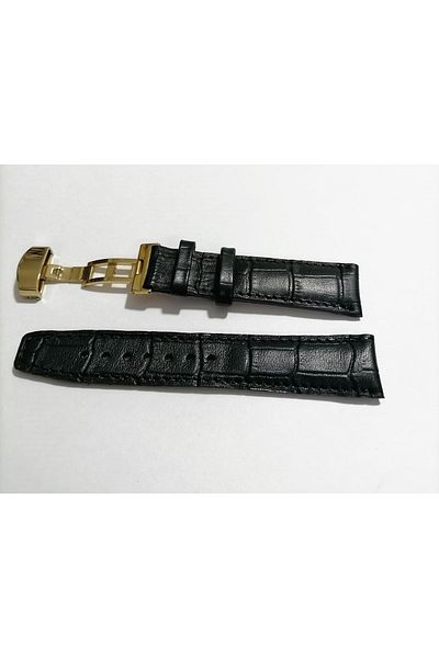 FADO &Butterfly Buckle Suitable for &All Kinds of Watches 18 mm Black Cord (271) Gold