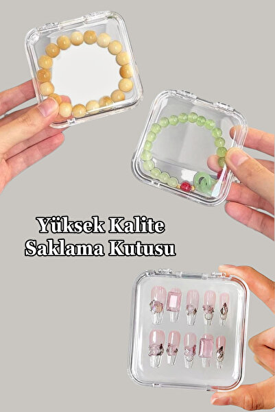 Easy Beauty 3 Adet Takma Tırnak Saklama Kutusu, Takı Kutusu, Mücevher Saklama...