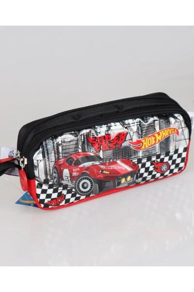 cgboutiquestylekids Car Pencil Case Double Zipper Compartment Front Glossy Su...