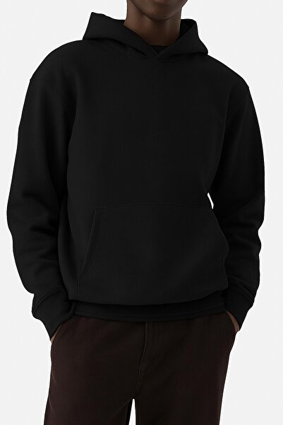 DM DOLCE MORE سترة رياضية بلون واحد مصنوعة من القطن الممشط بثلاث خيوط للجنسين