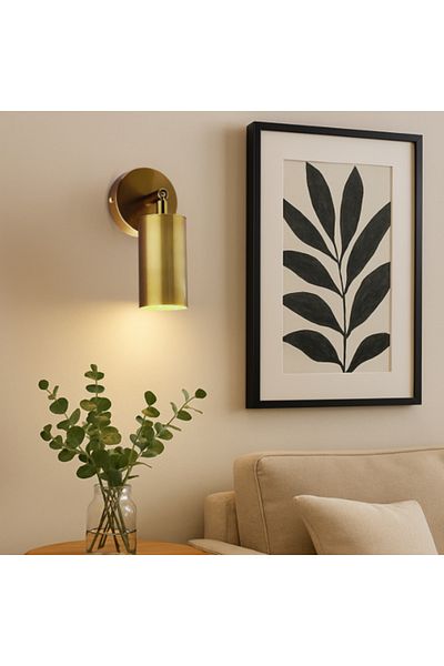Generic Modern Adjustable Wall Sconce in Gold, E27