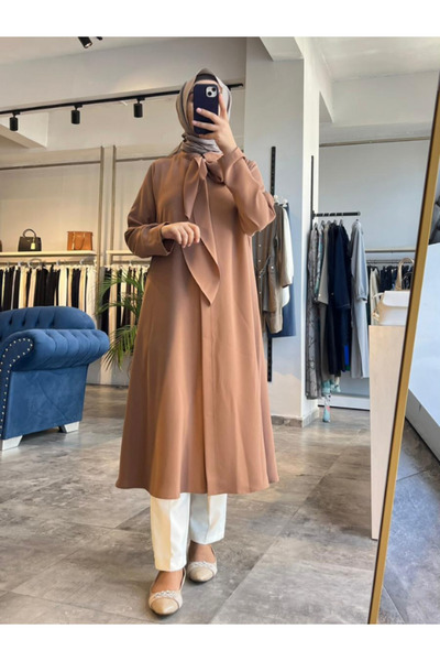 Famelin Women's Plus Size Tie Model Tunic 6-5749