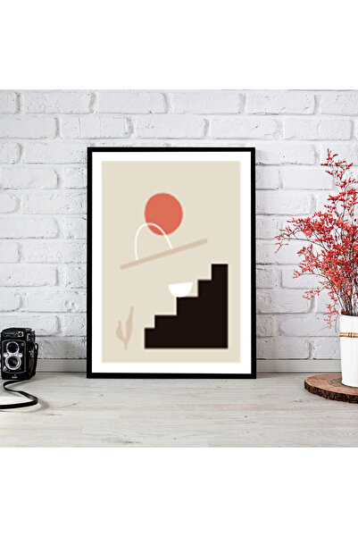 woodsia Tablou cu poster din lemn MDF cu aspect de cadru dintr-o bucată BHMD ...