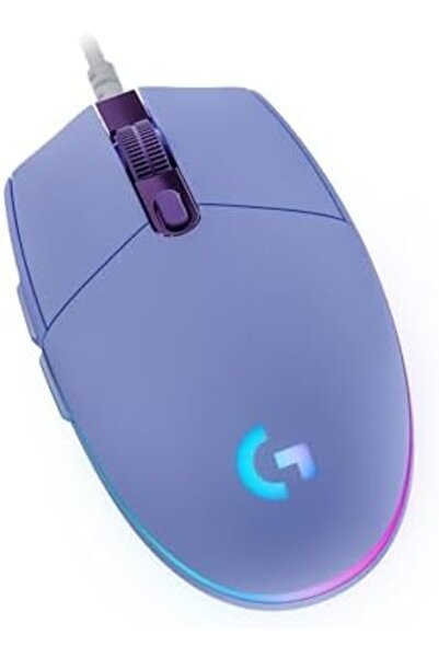 Logitech G Logitech G203 LIGHTSYNC Gaming Mouse, 8000 DPI, Customizable Buttons, LED Lighting - Lilac