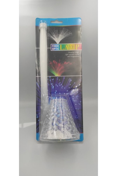 Genel Markalar Renk Değişen Kristal Görünümlü Fiber Optik Gece Lambası, Beyaz...