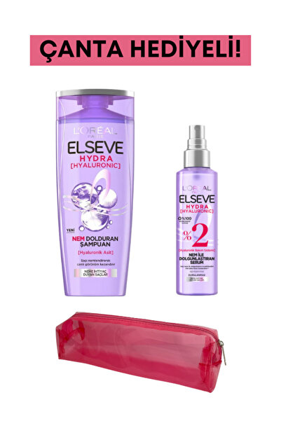 ELSEVE Hydra Neme İhtiyaç Duyan Saçlar Bakım Seti Şampuan & Saç Spreyi (Çanta Hediyeli)