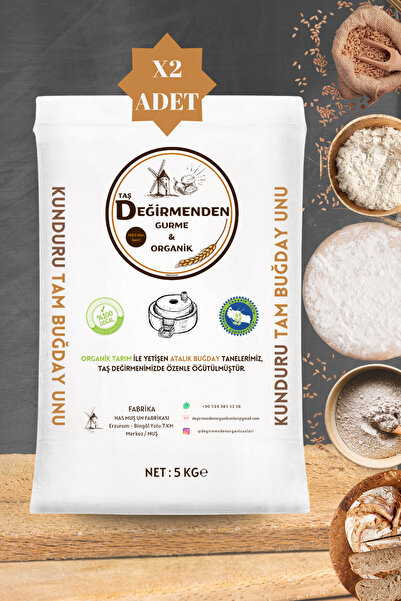 Taş Değirmenden Organik Organik Atalık Kunduru Tam Buğday Unu - 10 Kilo