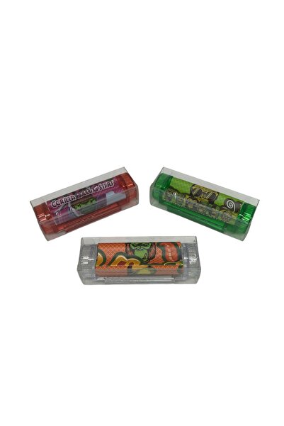 blackraw (Karışık Stok) 4 Fonksiyonlu Gorilla Rolling Stars 85mm Sigara Rolling Sarma Makinası 4’ü 1 Arada