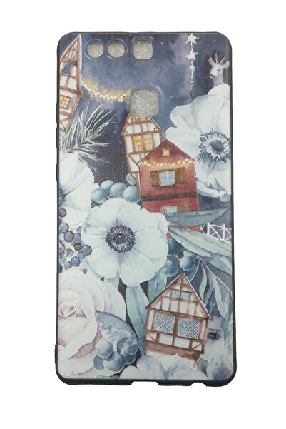 OEM Carcasă compatibilă cu Huawei P9, Cabin in Nature, model noapte în relief...