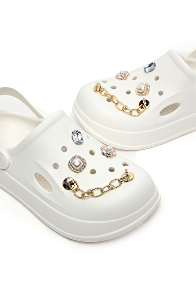 R&B Embellished Slingback Clogs