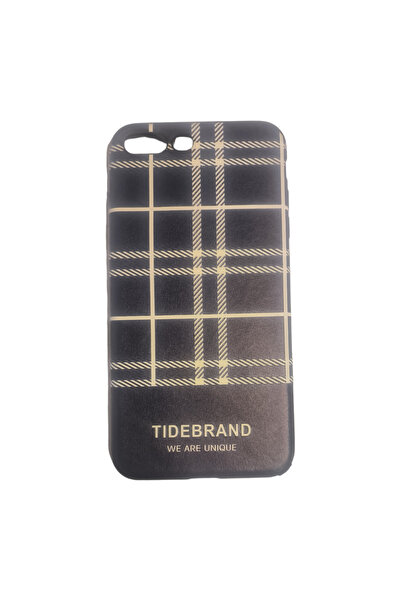 OEM Carcasă compatibilă cu iPhone 7 Plus, efect pictat 3D, carouri, albastru