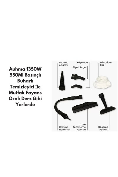 Skygo 1350W 550ML Basınçlı Buharlı Temizleyici Çok Amaçlı Temizleme AST03