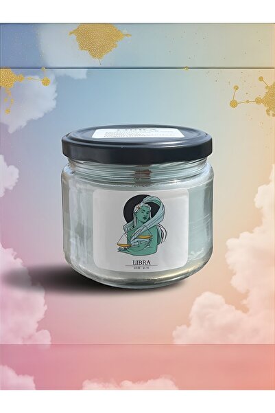 LUMİNARY CANDLE Terazi Burcu (Libra) Kavanoz Mum – Gül & Vanilya Kokulu - Ahş...