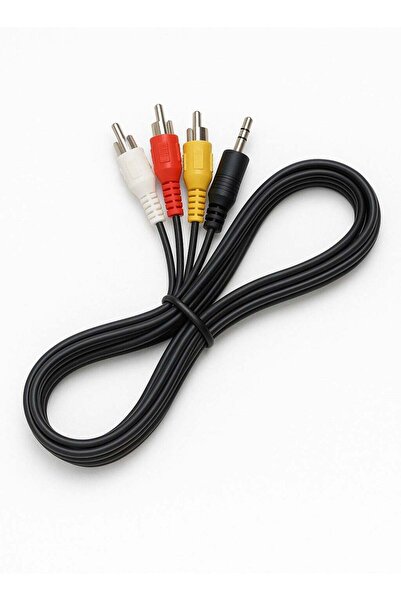 FUJISHKA كابل صوت بطول 1.5 متر – مقبس 3.5 ملم إلى ثلاثة مقابس RCA (أحمر، أبيض...