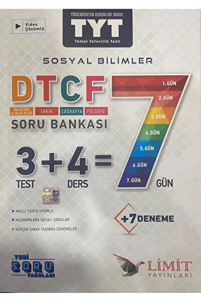 Limit Yayınları DTCF TYT SOSYAL BİLİMLER SORU BANKASI + 7 DENEME İLAVELİ