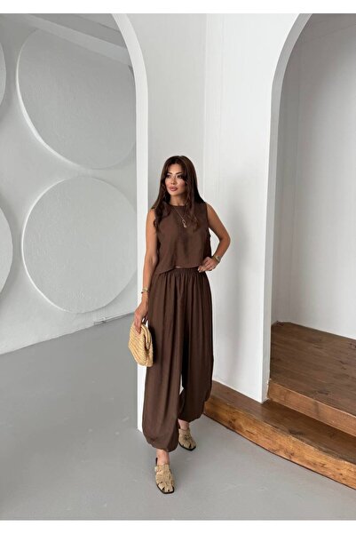 edz moda moda ve tarzın buluştuğu nokta Kadın Modal Kumaş Şalvar Pantolon Blu...