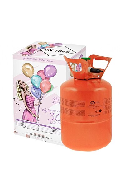 Flippy Single-use Helium Cylinder for ~30 Latex Balloons, 0.20 m3, Red