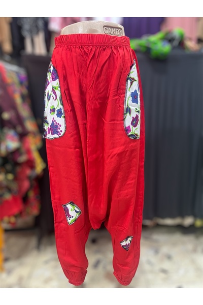 MODA Шальвар з рівним візерунком та гумкою