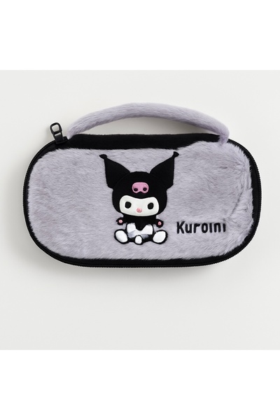 facnspt Kuromi İthal Peluş Kalemlik / Çok Bölmeli Fermuarlı Kalem Çantası
