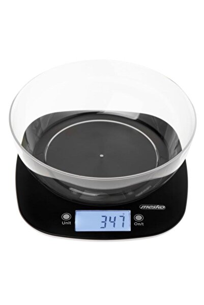 MESKO Cantar de bucatarie MS 3179 b cu bol, max 5 kg, Bol 1.4 litri (Negru)
