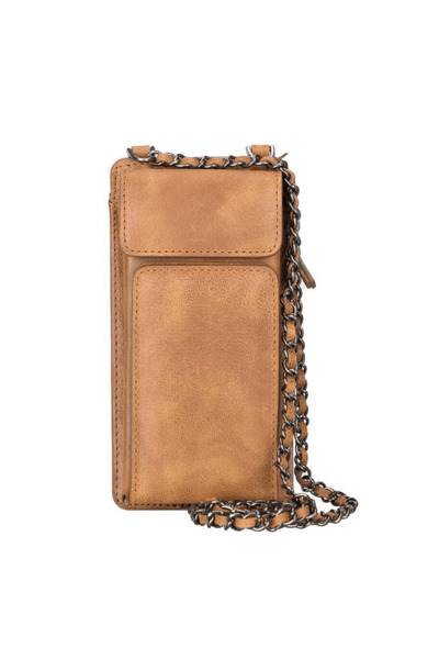 BloominBag Bloomcross Sahara Sand Genuine Leather Wallet & Phone Bag
