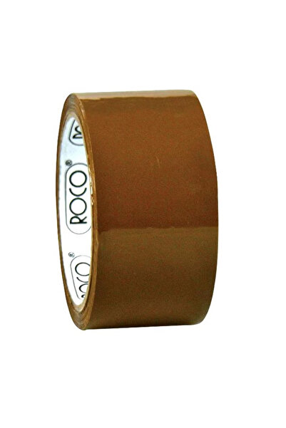 Roco شريط تغليف 48 مم × 50 ياردة - لفة لاصقة بنية اللون