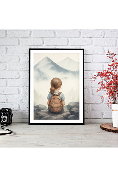 woodsia Tablou cu poster din lemn MDF cu aspect de cadru dintr-o singură buca...