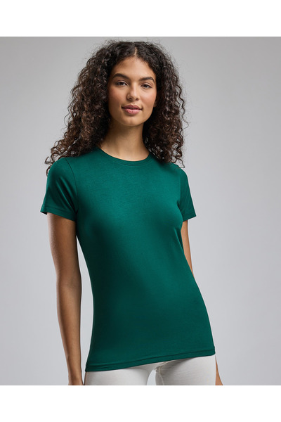 R&B تي شيرت سادة برقبة دائرية وأكمام قصيرة