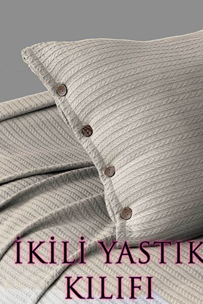 Cottonest PLETENA NAVLAKA ZA JASTUK SA UZORAKOM 2 KOMADA