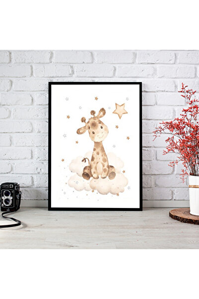 woodsia Tablou cu poster din lemn MDF cu aspect de cadru dintr-o singură buca...