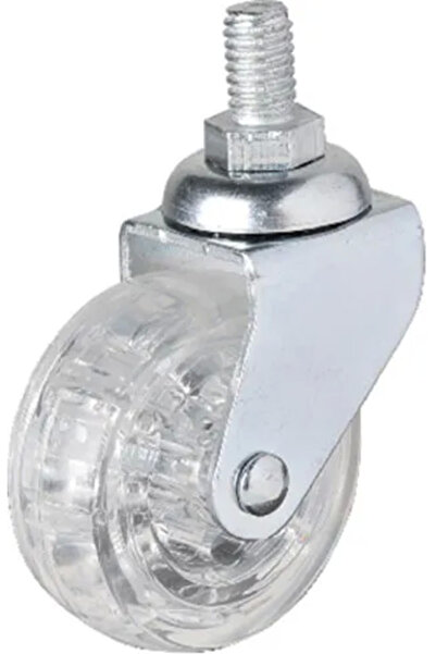 Skygo 326 - 50x20 Mm Transparent Roller Screw Wheel 4 Pieces