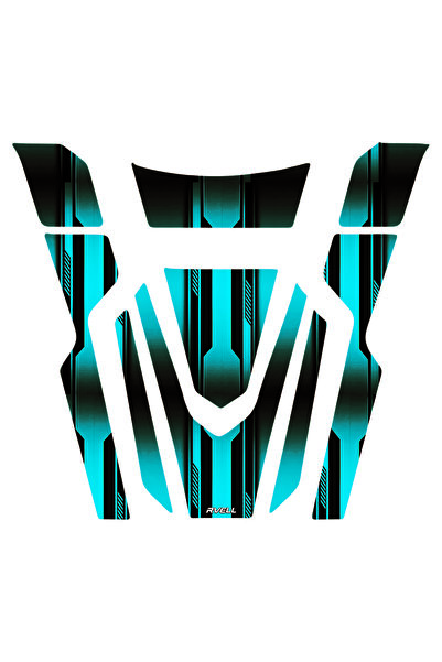 MKARAKAN RVELL RKS Freccia 150 2022-2024 Uyumlu Tank Pad Set 004