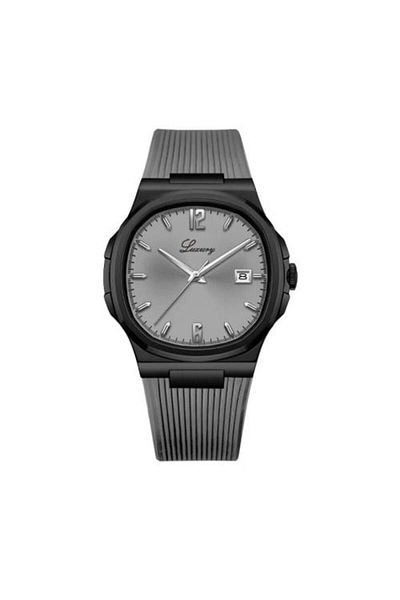 Luxure Men's watch with a classic design in rubber, color