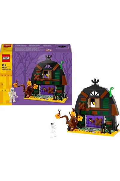 LEGO Firmitatea de Halloween 40721 – Votă cu minifigură de schelet pentru copii cu vârsta peste 8 ani